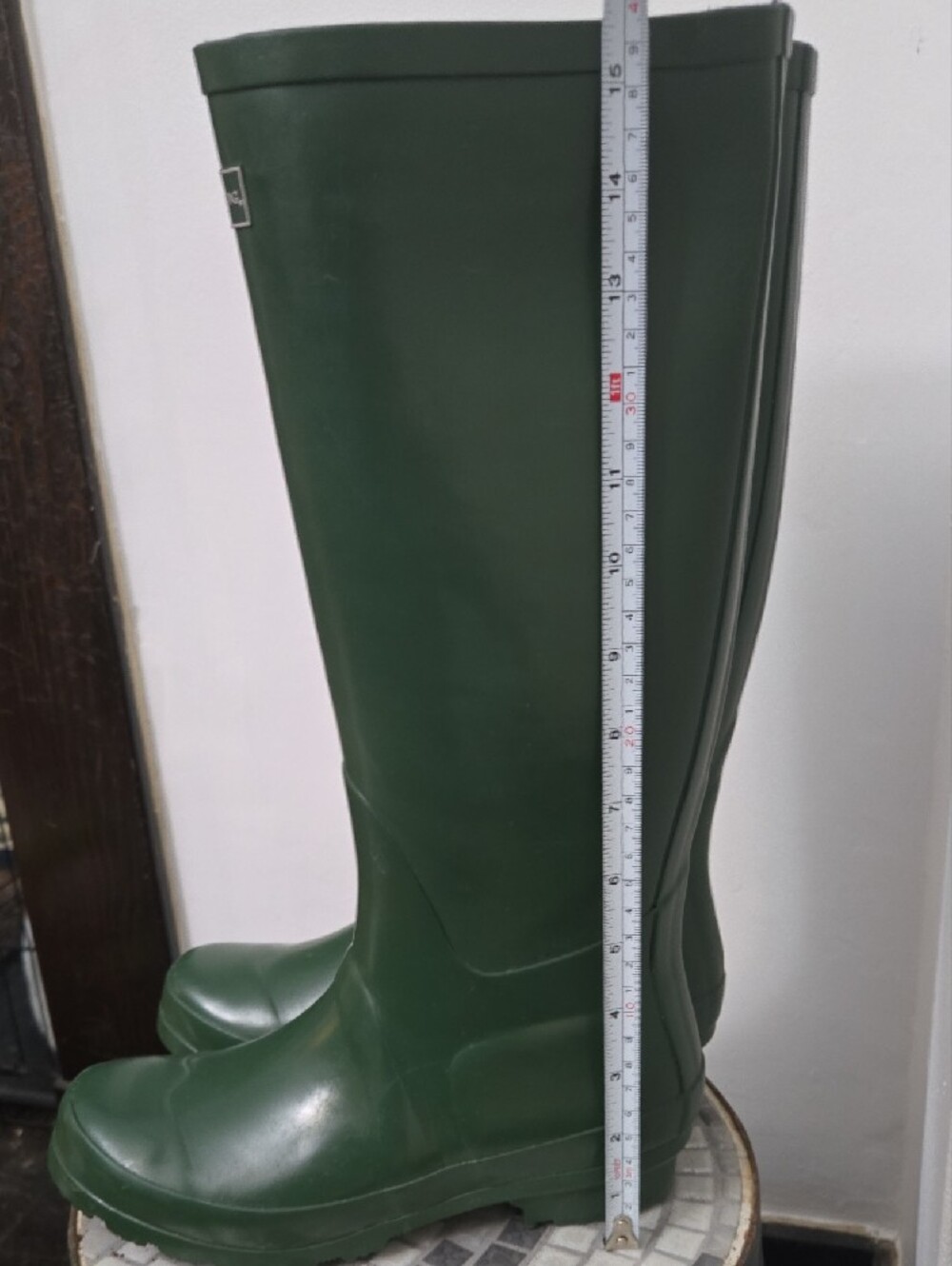 London Fog Women's Tall Forest Green Waterproof Rain Boots - Picture 5 of 6